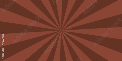 Brown Sunburst Radiating Lines Abstract Background