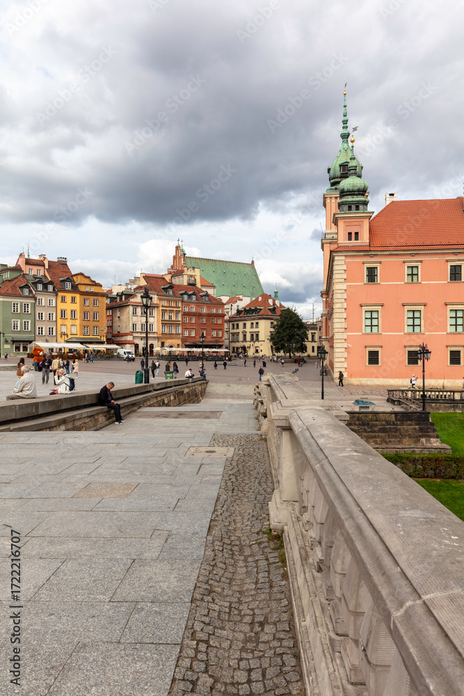 Fototapeta premium Warszawa, Stare Miasto, zabytkowa zabudowa stolicy Polski