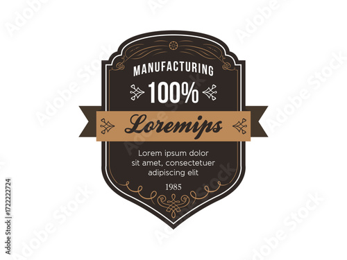 set of vintage labels