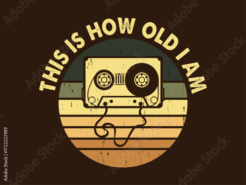 retro vintage music tape