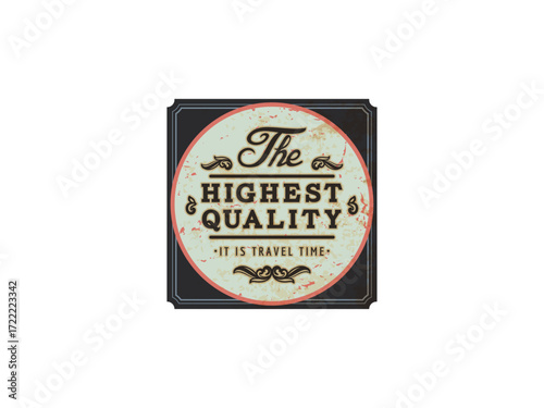 Quality Label Vintage Retro Badge Logo Vector – Classic Trademark Design
