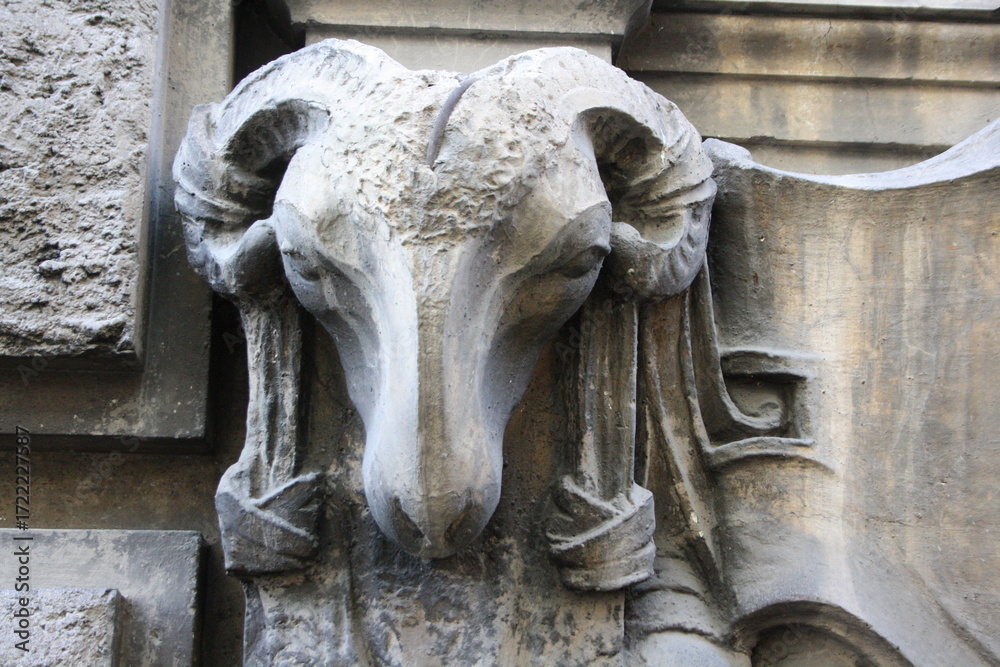 Fototapeta premium sculpture of a RAM 