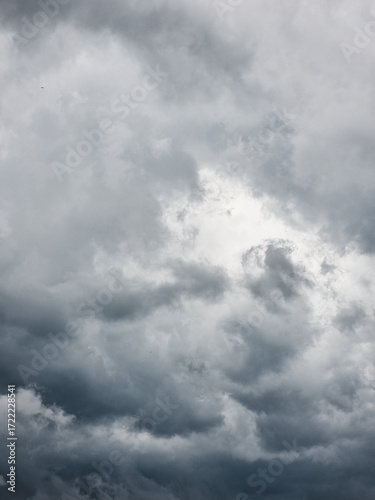 Photography Looking up at the dramatic sky with storm clouds