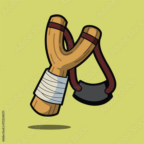 Slingshot Icon – Toy Weapon Illustration