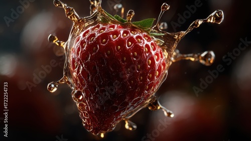 Vivid close-up of a fresh s...