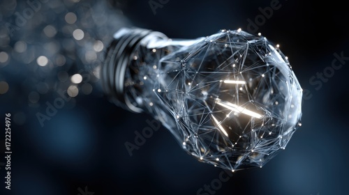 Abstract lightbulb with a n...