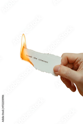 hand holding a knife