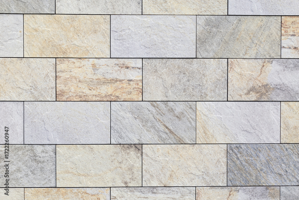 Naklejka premium 天然石タイルの外床