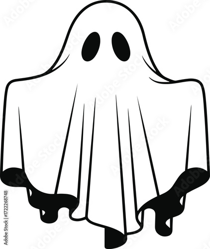 A simple yet effective pixel art illustration of a friendly ghost, perfect for Halloween designs, websites, or app interfaces. The minimalist style makes it versatile for various applications.