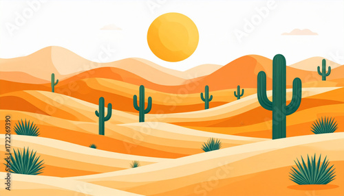 Desert Cactus Landscape