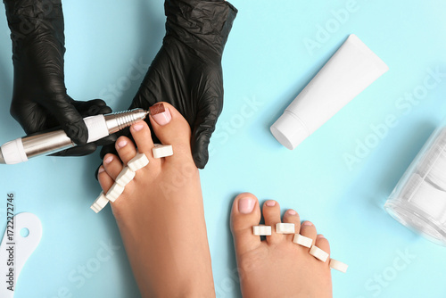 Young woman getting profess...