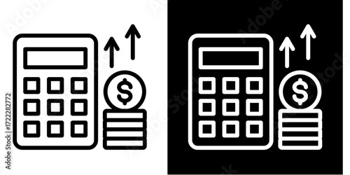 Accounts Payable  Icon Set White Style Collection