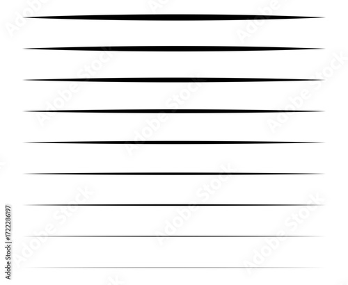 Lines Stroke Sketching Black Seamless Design Elements Vector Illustration