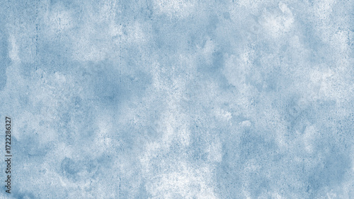Light grey blue white abstract pattern watercolor. Colorful art background. Soft pale dusty pastel grayish bluish silver. Brush splash daub stain grunge. Winter cold frost snow Christmas.Empty.Design.