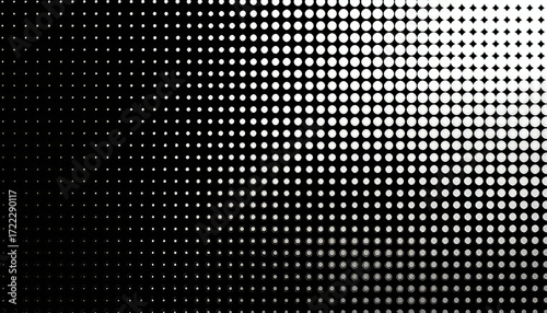 Wallpaper Mural 黒のドットのハーフトーングラデーションデジタル。ドットパターン。Black dot halftone gradient digital.Dot pattern. Torontodigital.ca