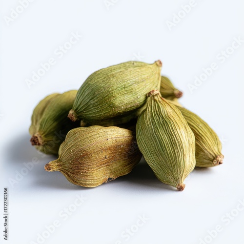 Wallpaper Mural Pile Of Green Cardamom Pods On White Background Torontodigital.ca