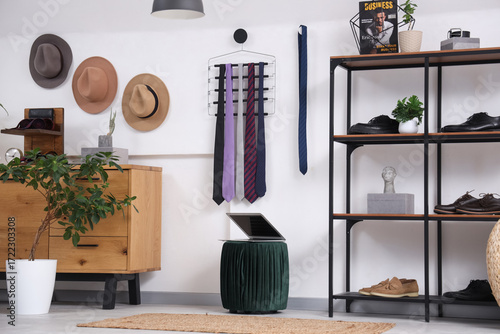 Interior of boutique with m...