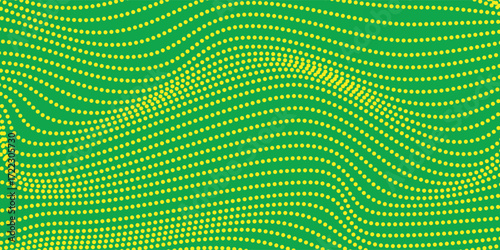 Dots halftone yellow green color pattern gradient texture background. modern Pattern of dots, particles, molecules, fragments modern
