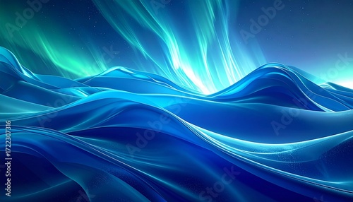 Abstract Aurora for Branding