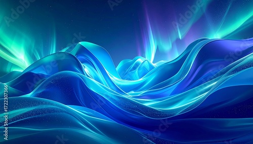 Abstract Aurora for Branding