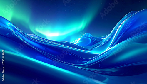 Abstract Aurora for Branding