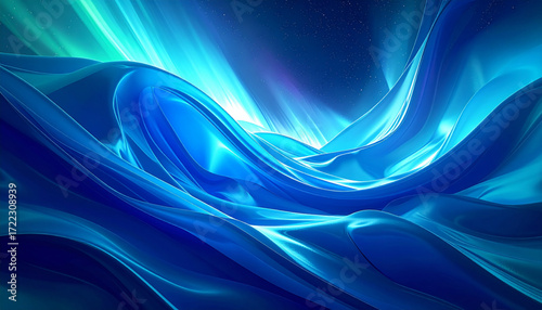 Abstract Aurora for Branding