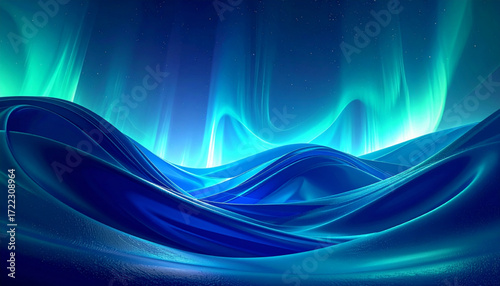 Abstract Aurora for Branding