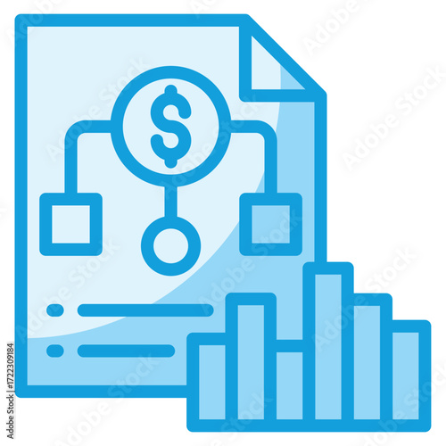 Investment Portfolio Icon Element For Design