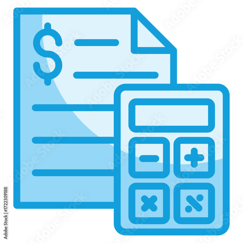 Tax Calculator Icon Element For Design
