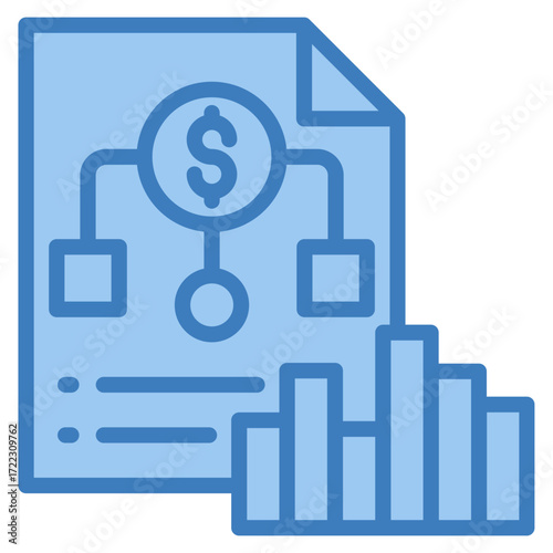 Investment Portfolio Icon Element For Design