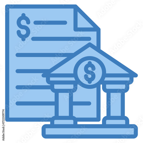 Bank Statement Icon Element For Design