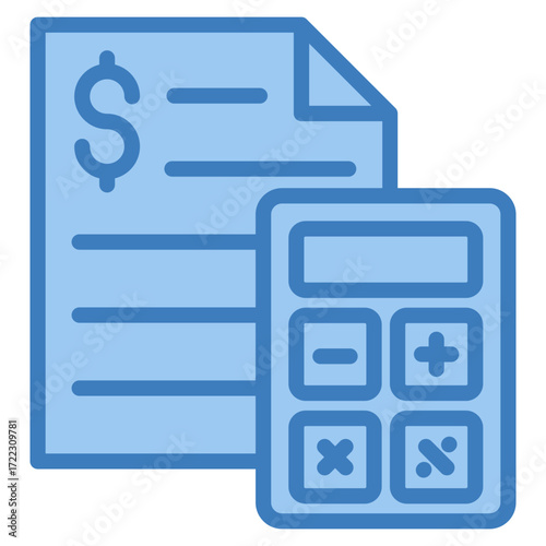 Tax Calculator Icon Element For Design