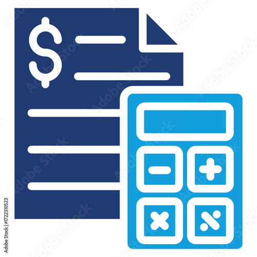 Tax Calculator Icon Element For Design