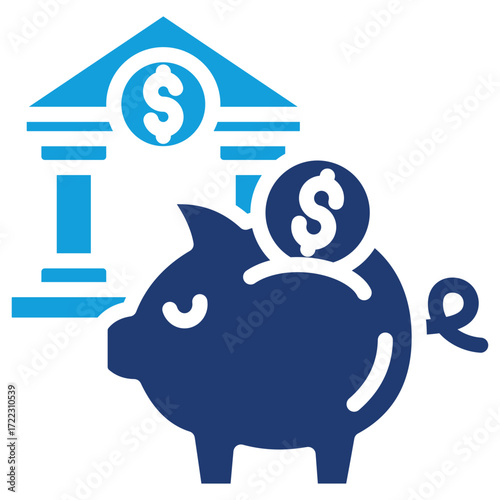 Savings Icon Element For Design