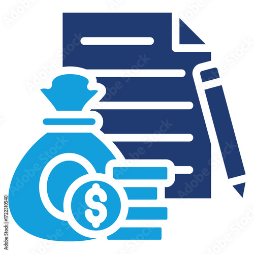 Loan Management Icon Element For Design
