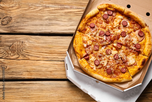 Sausage Pizza in Delivery B...
