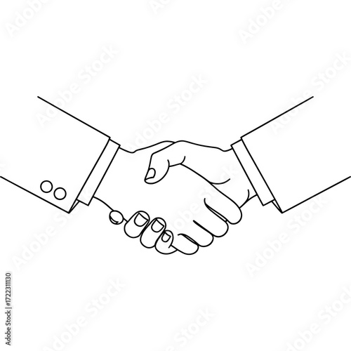 Handshake Illustration Agreement, Partnership, Collaboration