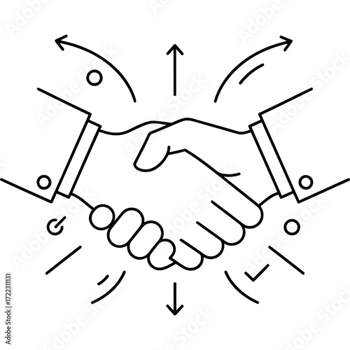 Handshake Agreement Collaboration, Partnership, Deal, Success