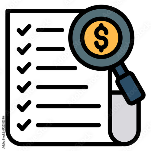 Expense Tracker Icon Element For Design