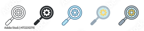 Control Icon Set Multiple Style Collection
