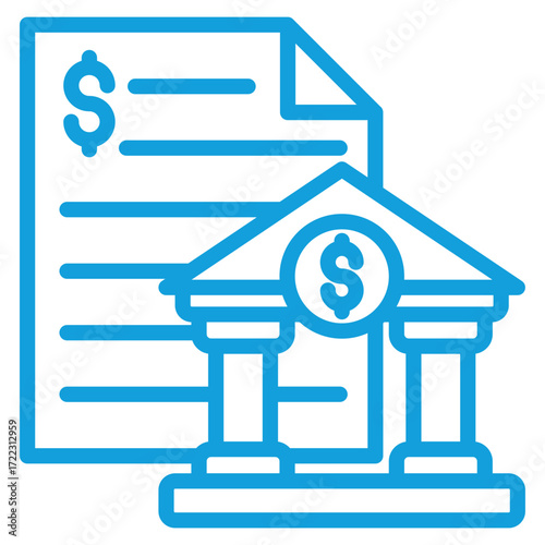 Bank Statement Icon Element For Design