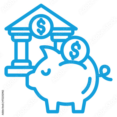 Savings Icon Element For Design