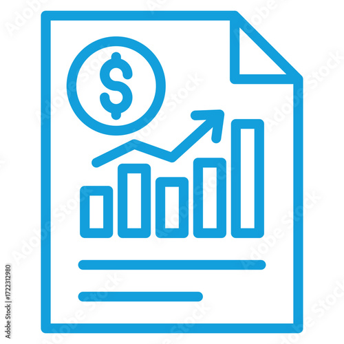 Stock Market Icon Element For Design