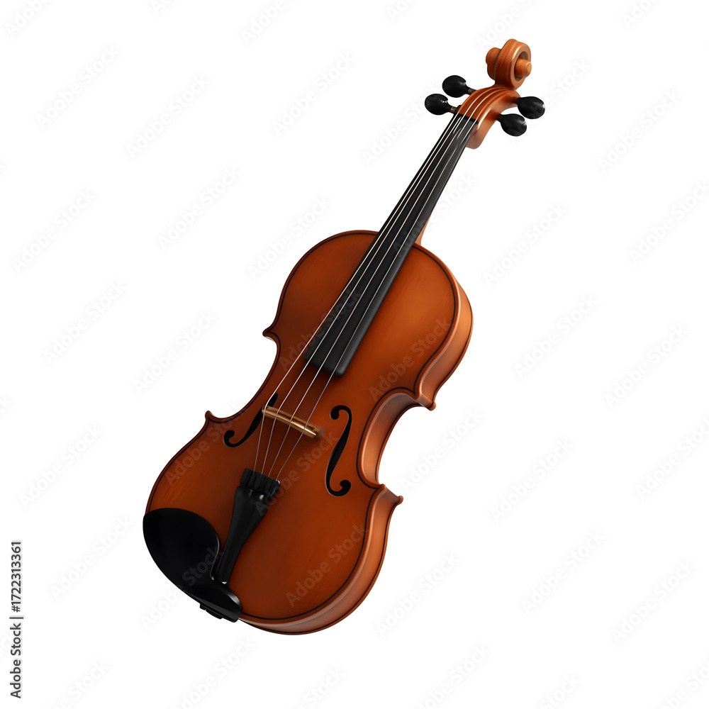 Fototapeta premium Classic Wooden Violin Musical Instrument