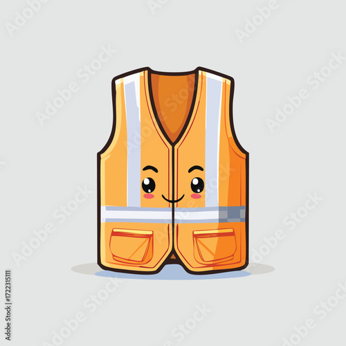 Leather jacket and belt fashion vector illustration set