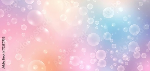 Abstract pastel bubble pattern background, seamless texture,  visual,  colorful