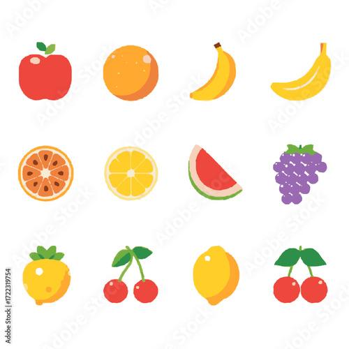 Minimalis Tutty Fruity Icon Set