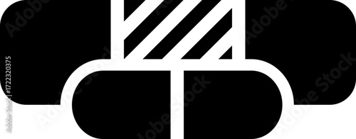 Bandage Supplement Glyph Icon