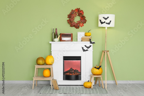 Halloween home interior dec...