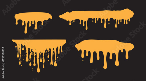 paint spill accessories illustration design template